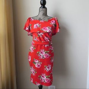 Floral Off-Shoulder Dress